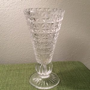 Lead Crystal Floral Vase